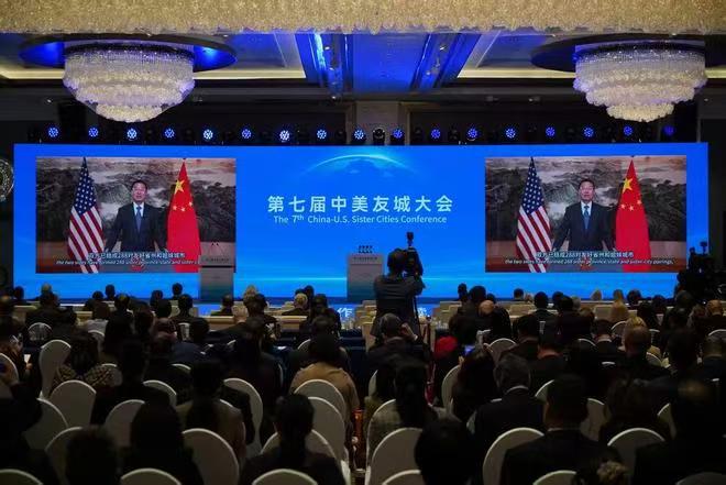第七届中美友城大会在杭州开幕浙江省委副书记、省长刘捷致辞